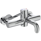 Armitage Shanks Markwik 21 + panel mounted thermostatic basin mixer, single sequential lever, demountable with fixed spout A6735AA.