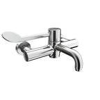 Armitage Shanks Markwik 21+ panel mounted thermostatic basin mixer, single sequential lever, demountable with detachable spout.