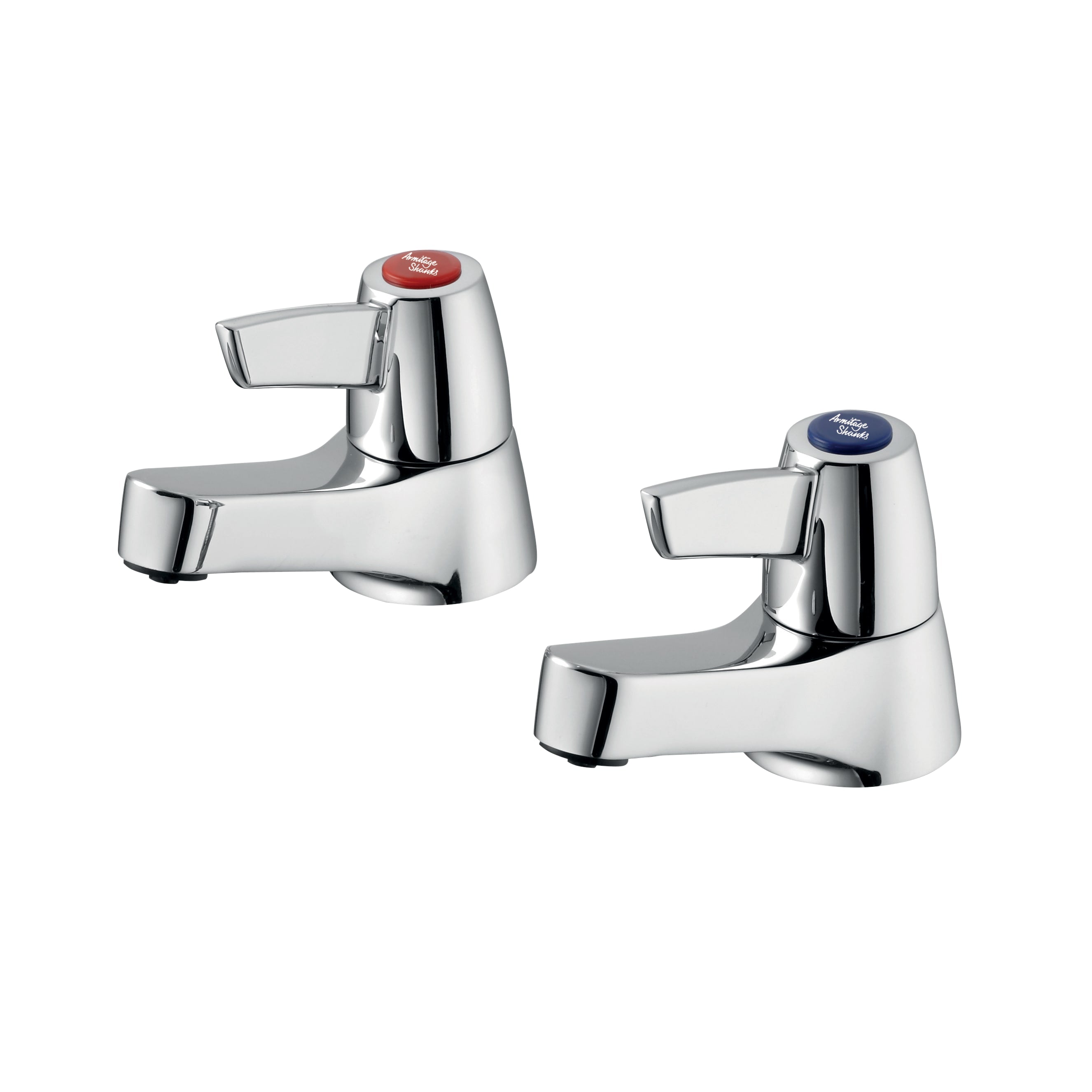 Armitage Shanks Sandringham 21 washbasin pillar taps with lever handles Chrome
