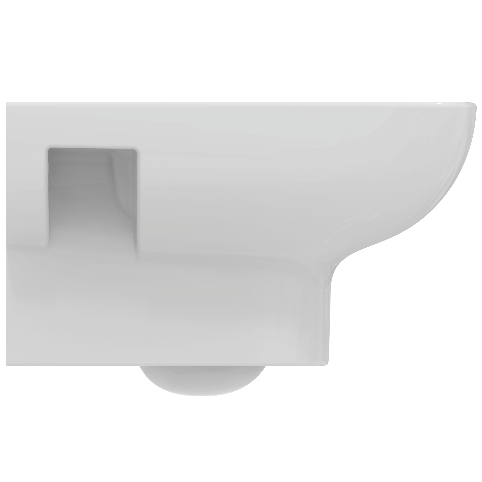 Ideal Standard i.Life A wall mounted toilet bowl with horizontal outlet and RimlS+ technology
