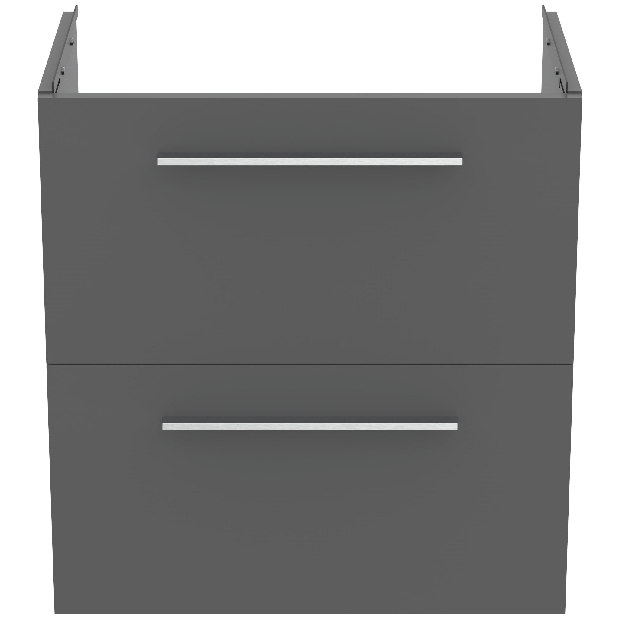 Ideal Standard i.Life S Wall Hung 2 Drawers Vanity Unit 600(W)mm Quartz Grey Matt