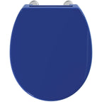 Armitage Shanks Contour 21 toilet seat and cover with top fixing hinges, blue.
