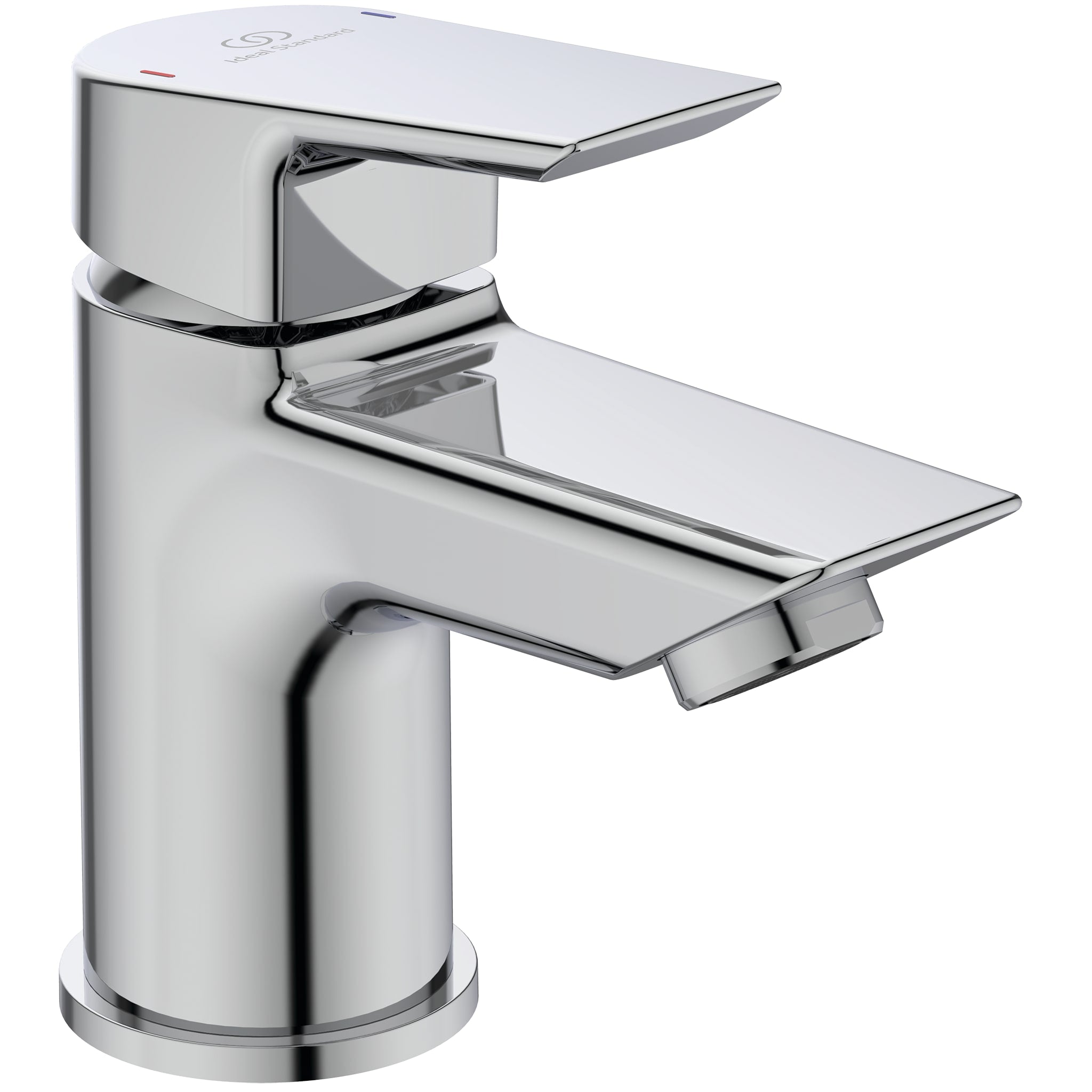Ideal Standard Tesi single lever mini basin mixer smooth body and 5 litre per minute eco flow regulator Chrome