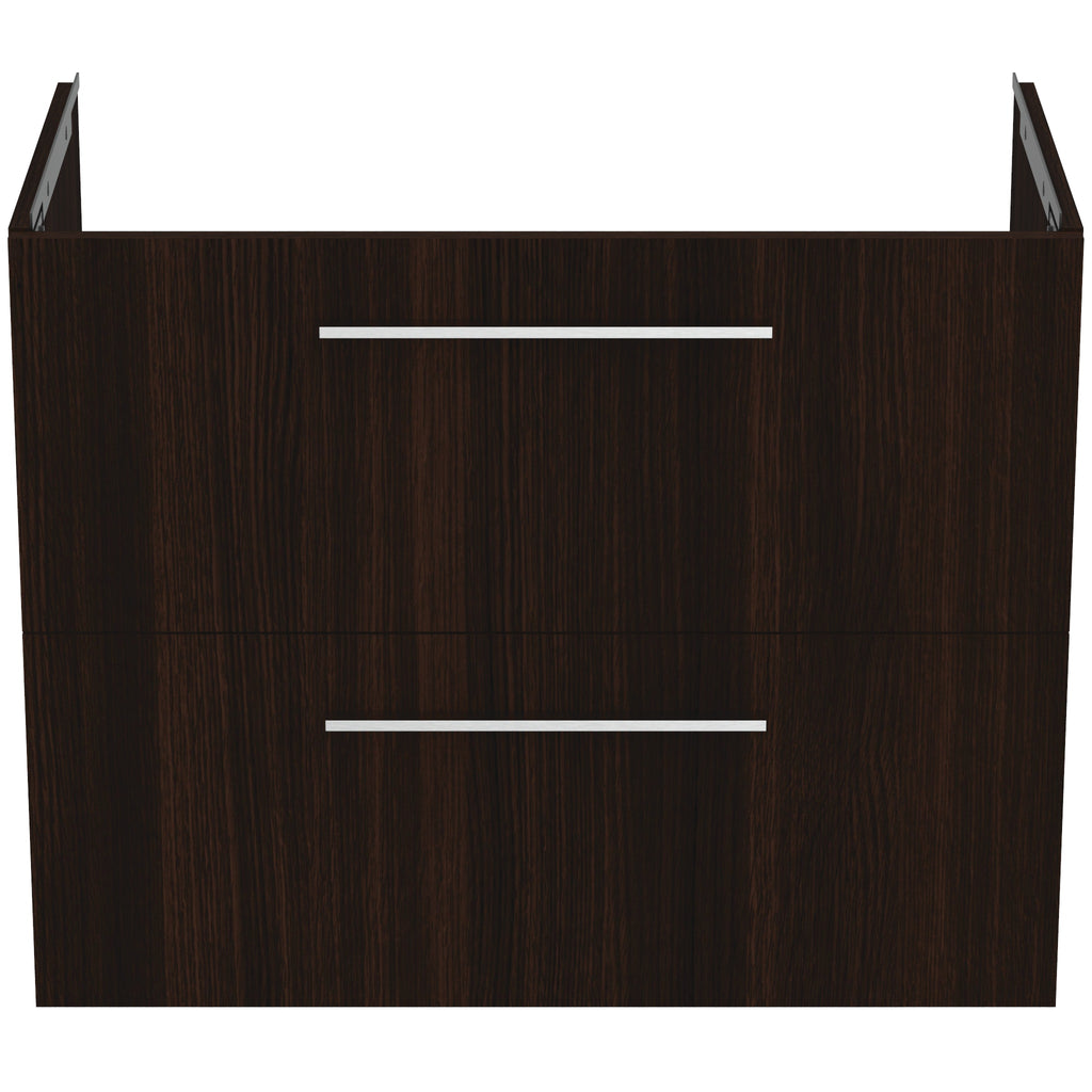 Ideal Standard i.Life A Wall Hung Vanity Unit 800W x 440mmD 2 Drawers Coffee Oak