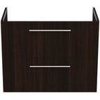 Ideal Standard i.Life A Wall Hung Vanity Unit 800W x 440mmD 2 Drawers Coffee Oak
