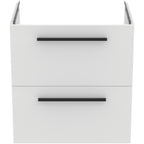 Ideal Standard i.Life A 600mm wall hung vanity unit with 2 drawers (separate handles required), matt white