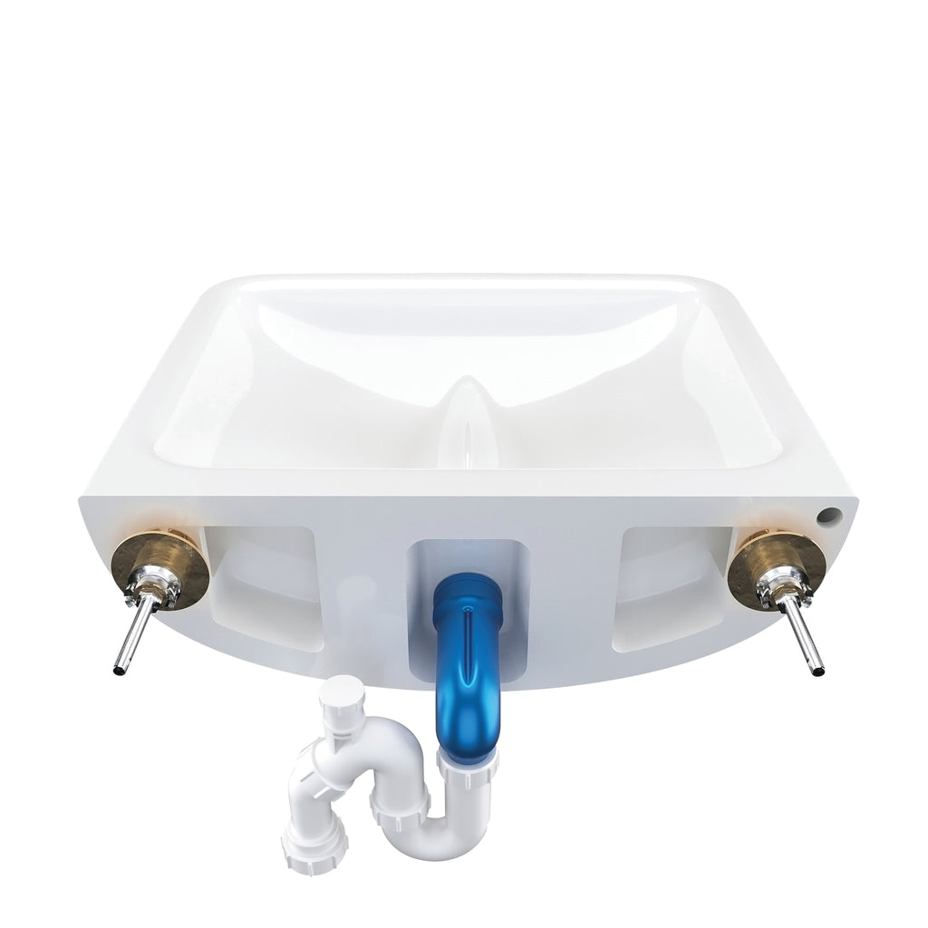 Armitage Shanks Contour 21+ no taphole back outlet washbasin with anti-splash and anti-microbial glaze
