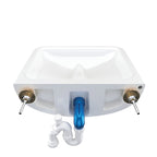 Armitage Shanks Contour 21+ no taphole back outlet washbasin with anti-splash and anti-microbial glaze