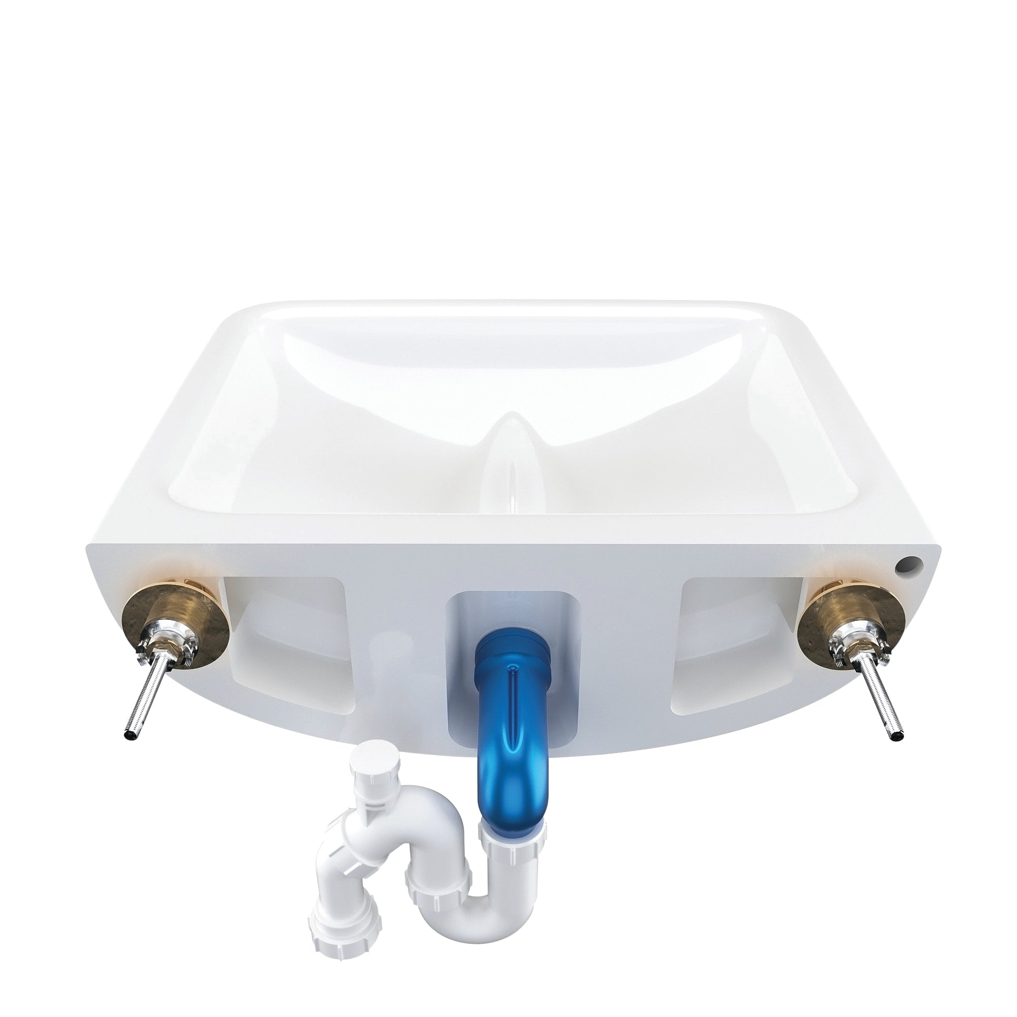 Armitage Shanks Contour 21+ no taphole back outlet washbasin with anti-splash and anti-microbial glaze