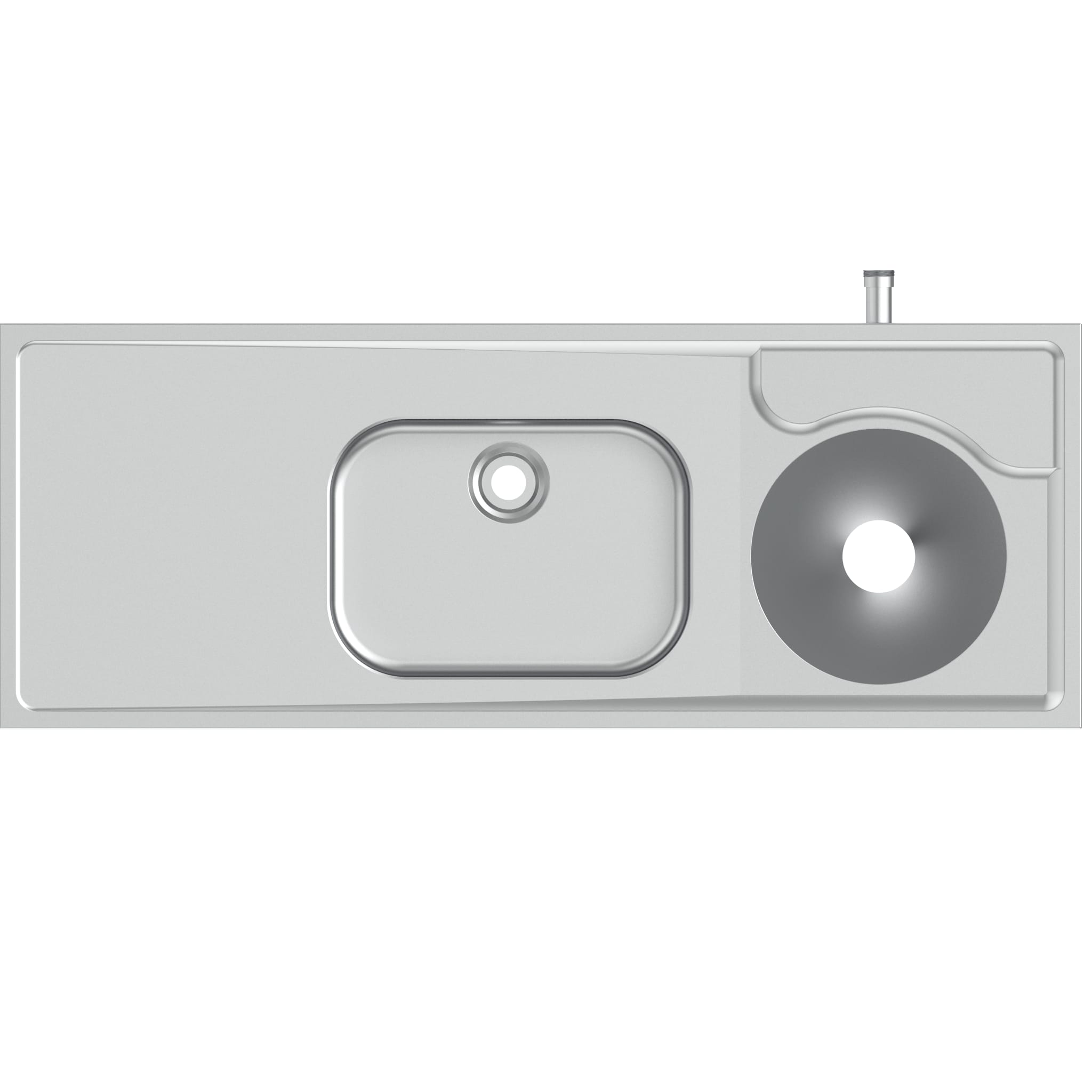 Armitage Shanks Dee right-hand, back inlet slophopper with sink