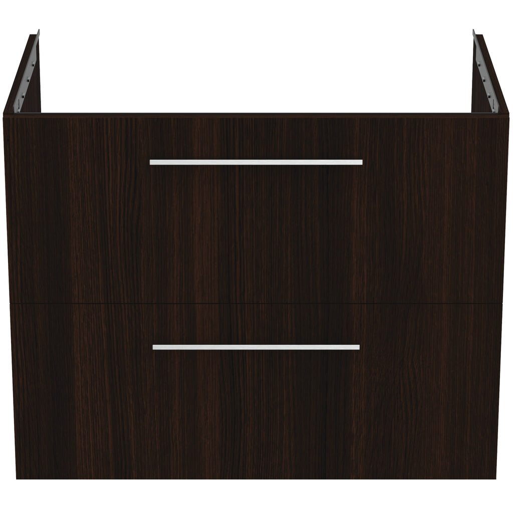 Ideal Standard i.Life B 800mm Wall Hung Vanity Unit With 2 Drawers Coffee Oak