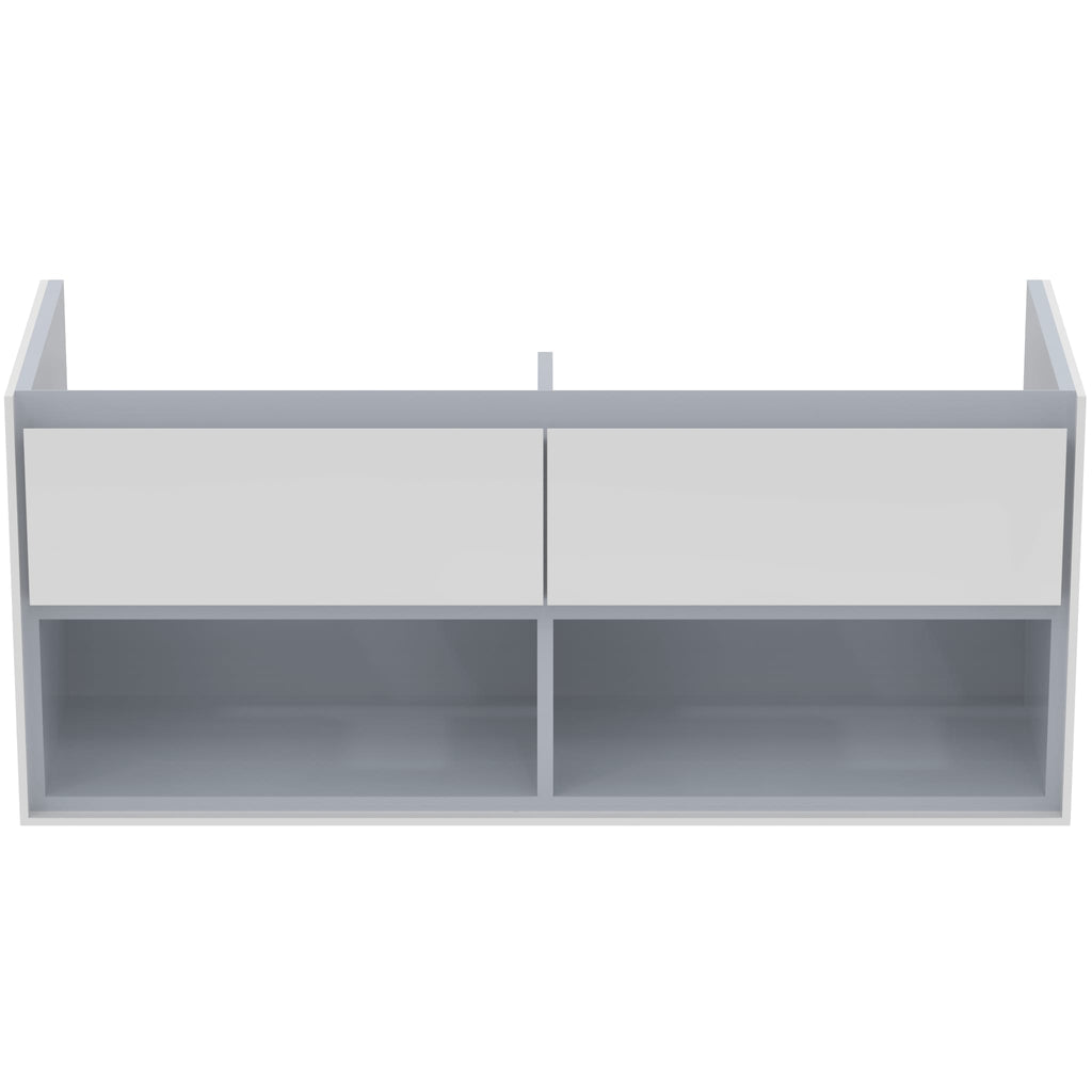 Ideal Standard Concept Air 120cm Wall Hung Vanity Unit with 2 Drawers and Open Shelf