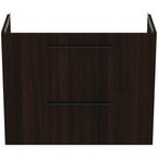 Ideal Standard i.Life S Wall Hung Vanity Unit 800mm 2 Drawers Coffee Oak