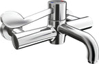 Armitage Shanks Markwik 21+ panel mounted thermostatic basin mixer, single sequential lever, demountable with detachable spout.