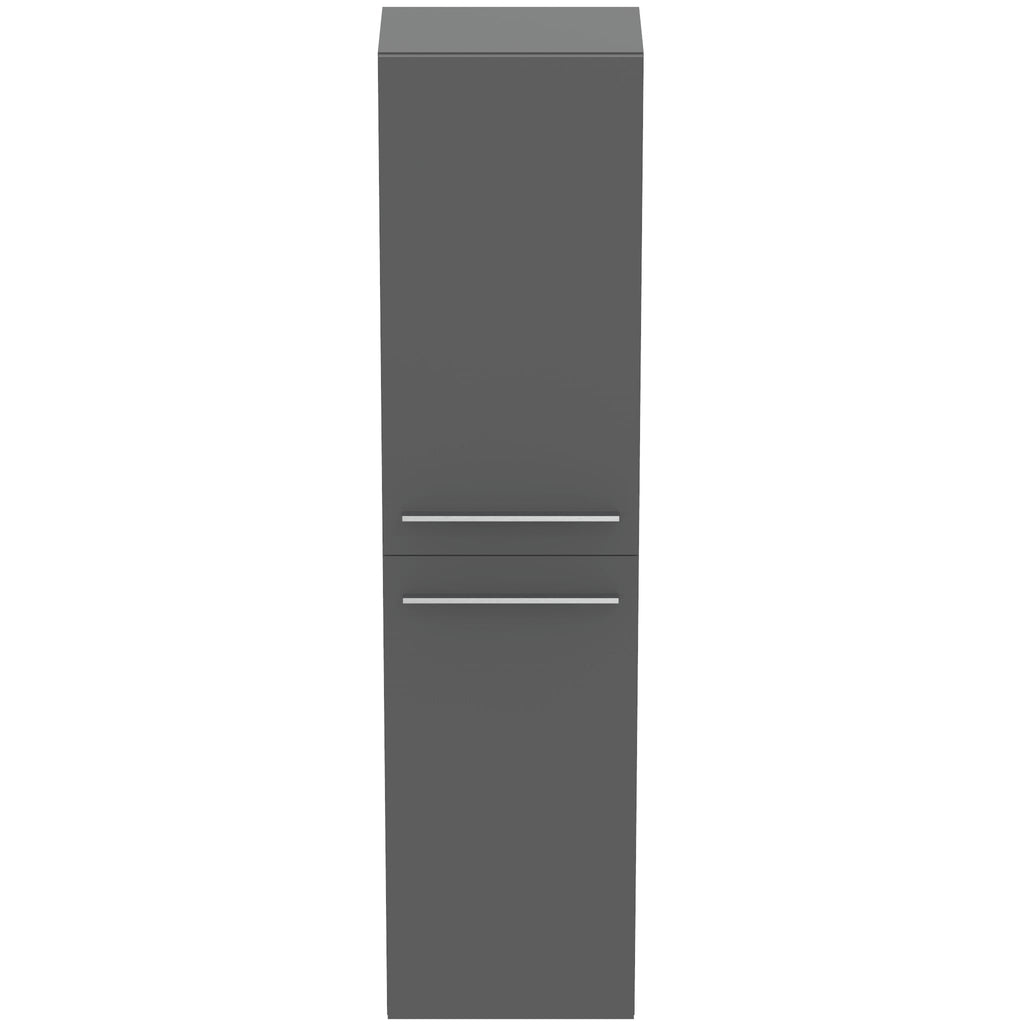 Ideal Standard i.Life A tall column unit with 2 doors (separate handles required), matt quartz grey