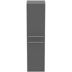 Ideal Standard i.Life A tall column unit with 2 doors (separate handles required), matt quartz grey