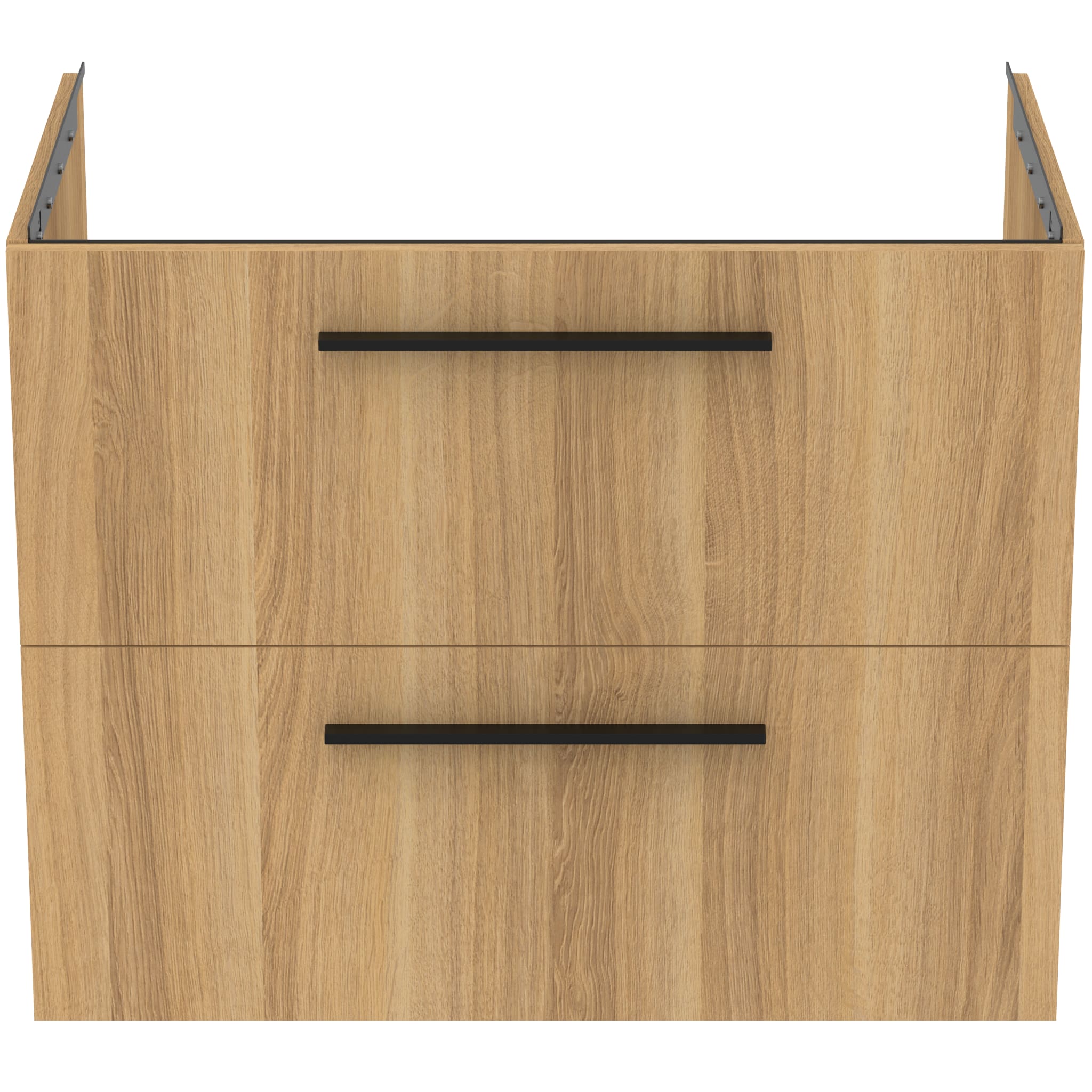 Ideal Standard i.Life B 80cm wall hung vanity unit with 2 drawers, natural oak