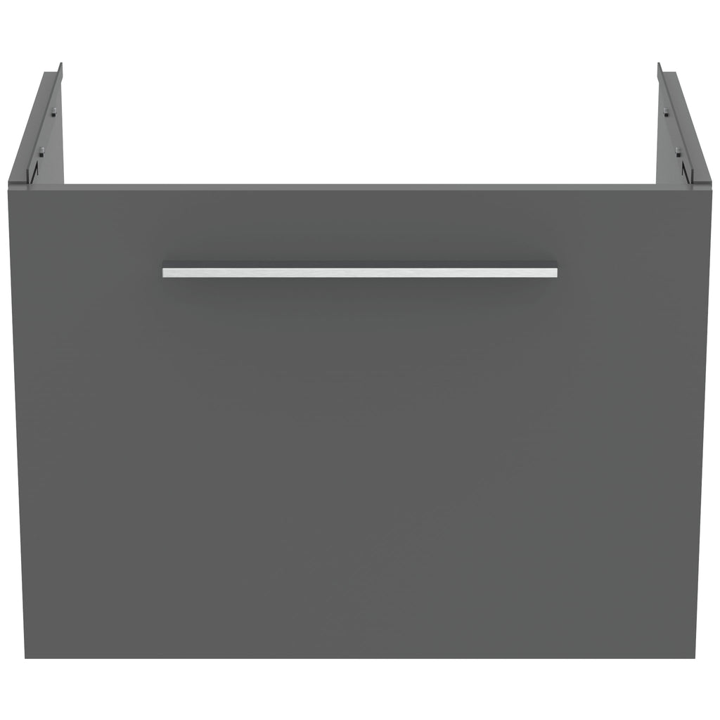 Ideal Standard i.Life S Wall Hung 1 Drawer Vanity Unit 600(W)mm Quartz Grey Matt