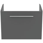 Ideal Standard i.Life S Wall Hung 1 Drawer Vanity Unit 600(W)mm Quartz Grey Matt