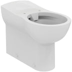 Armitage Shanks Contour 21+ 70cm projection back-to-wall rimless toilet bowl with horizontal outlet and anti-microbial glaze