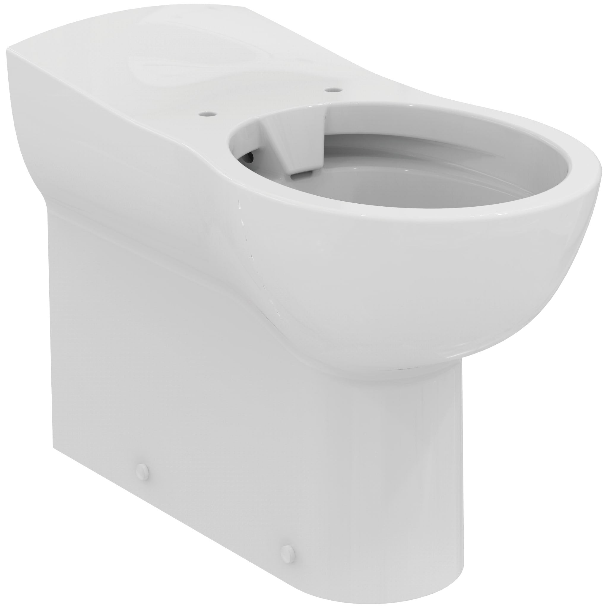 Armitage Shanks Contour 21+ 70cm projection back-to-wall rimless toilet bowl with horizontal outlet and anti-microbial glaze