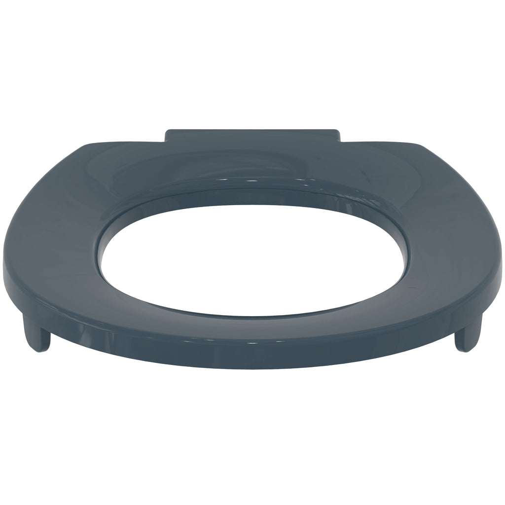 Armitage Shanks Contour 21 toilet seat only with top fixing hinges and retaining buffers, charcoal