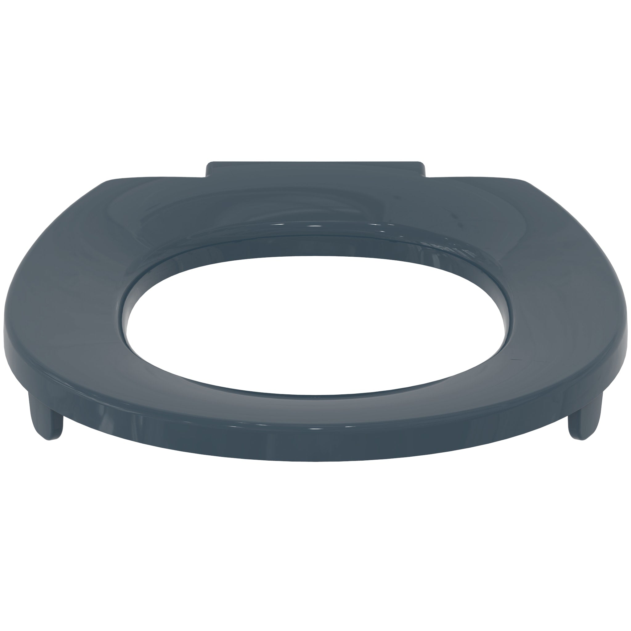 Armitage Shanks Contour 21 toilet seat only with top fixing hinges and retaining buffers, charcoal
