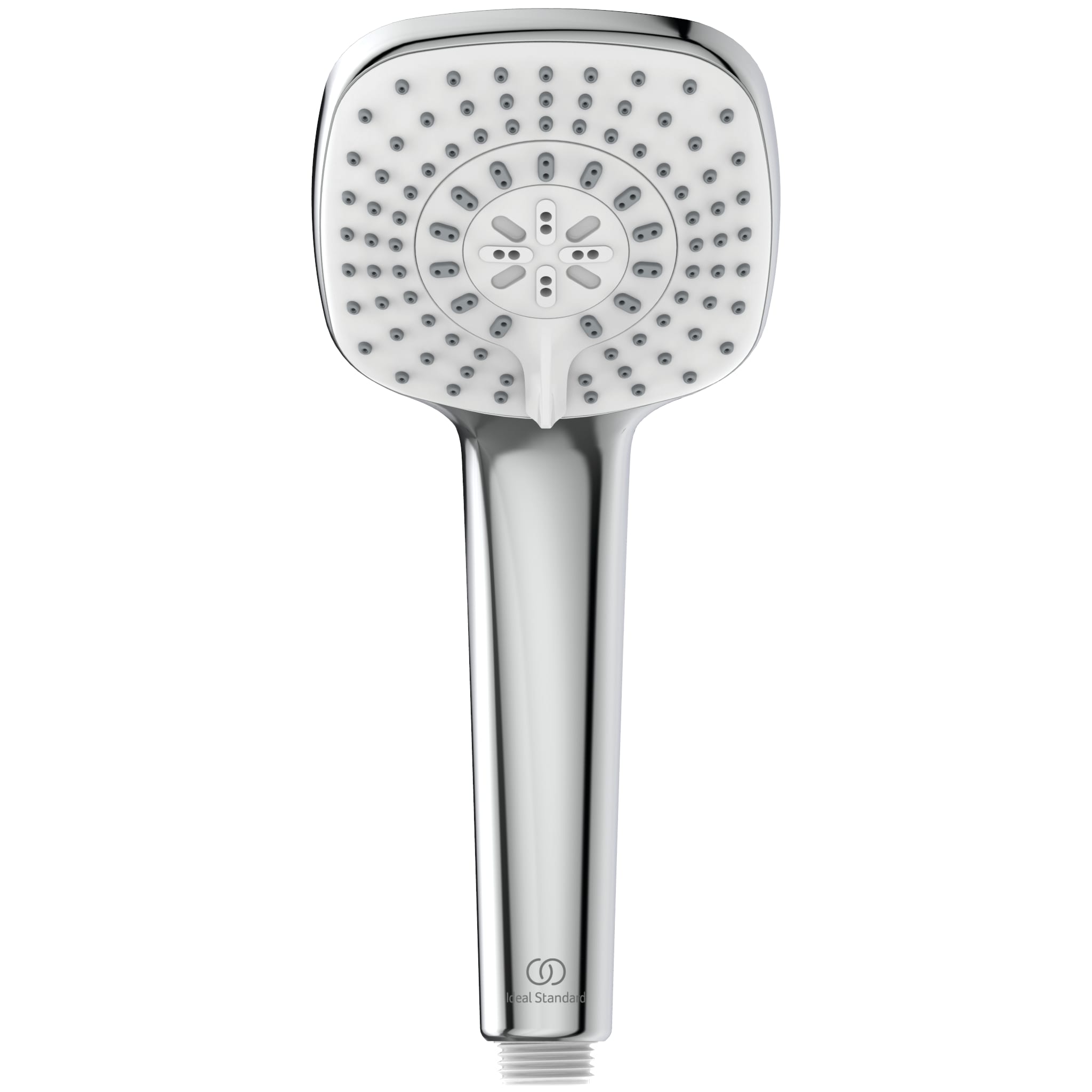 Ideal Standard Easybox Slim Built-In thermostatic shower pack with square faceplate and Idealrain Cube M3 kit Chrome
