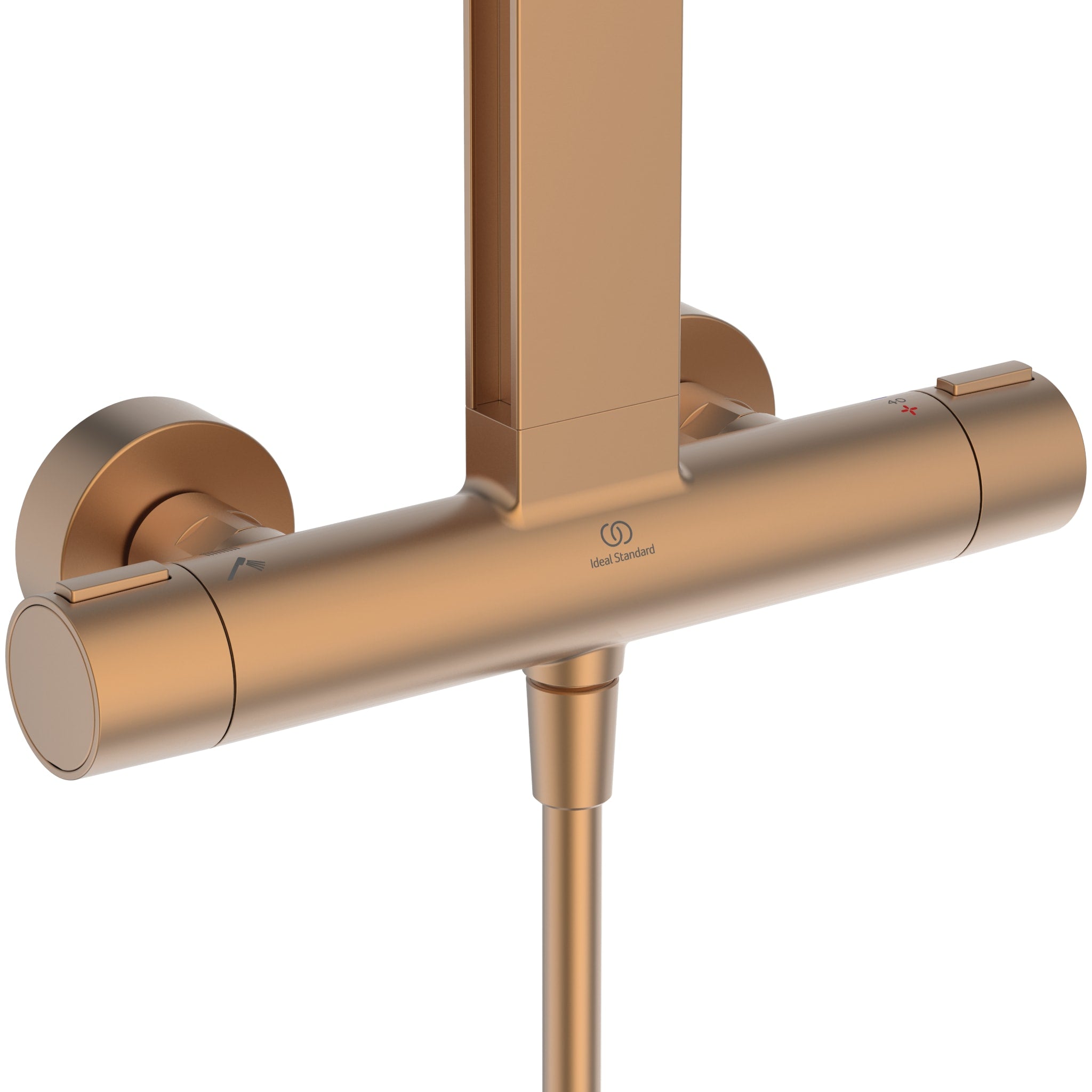 Ideal Standard Ceratherm Alu+ Exposed Shower System 356x501x1113mm 12.0 L/Min (3 Bar)