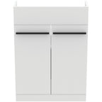 Ideal Standard i.Life S Slimline Floorstanding Semi-recess Unit 600W x 210mmD 2 Doors White Matt