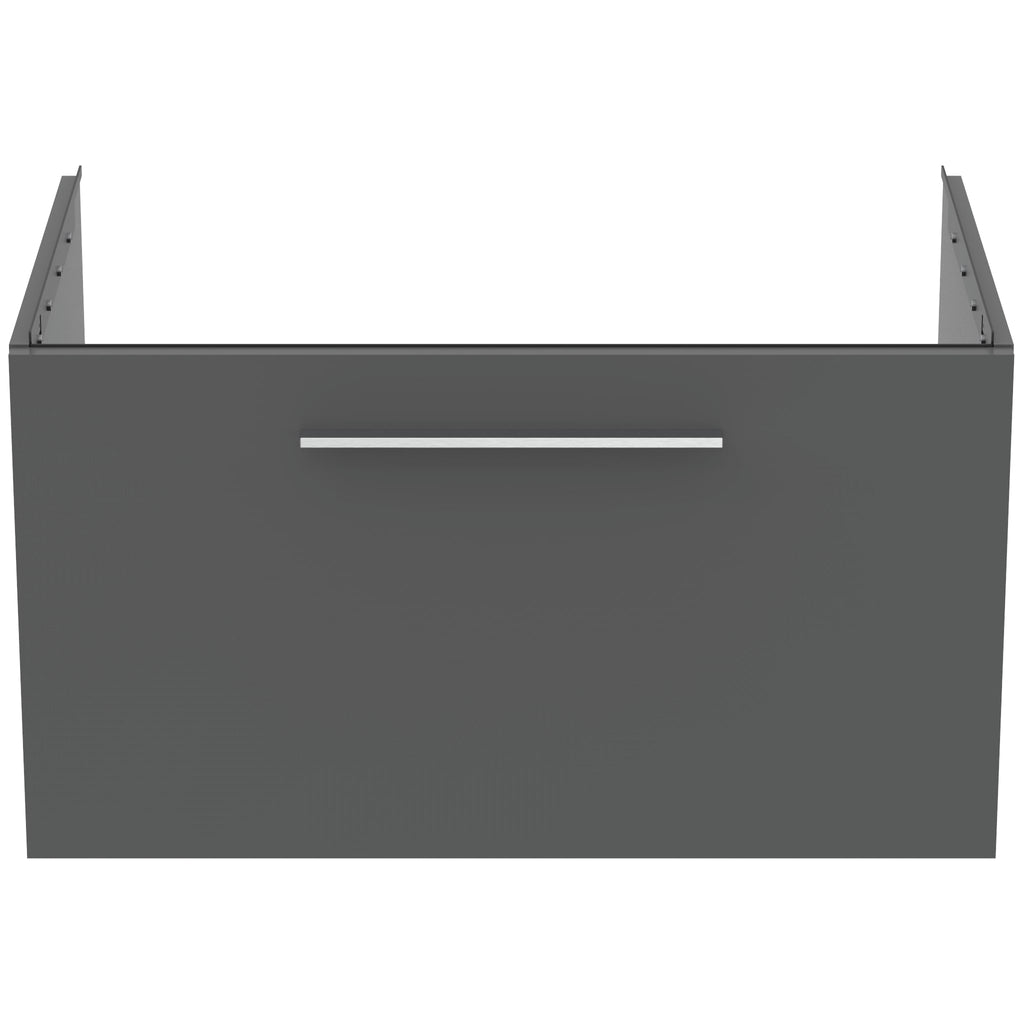 Ideal Standard i.Life B 800mm Wall Hung Vanity Unit With 1 Drawer Matt Quartz Grey