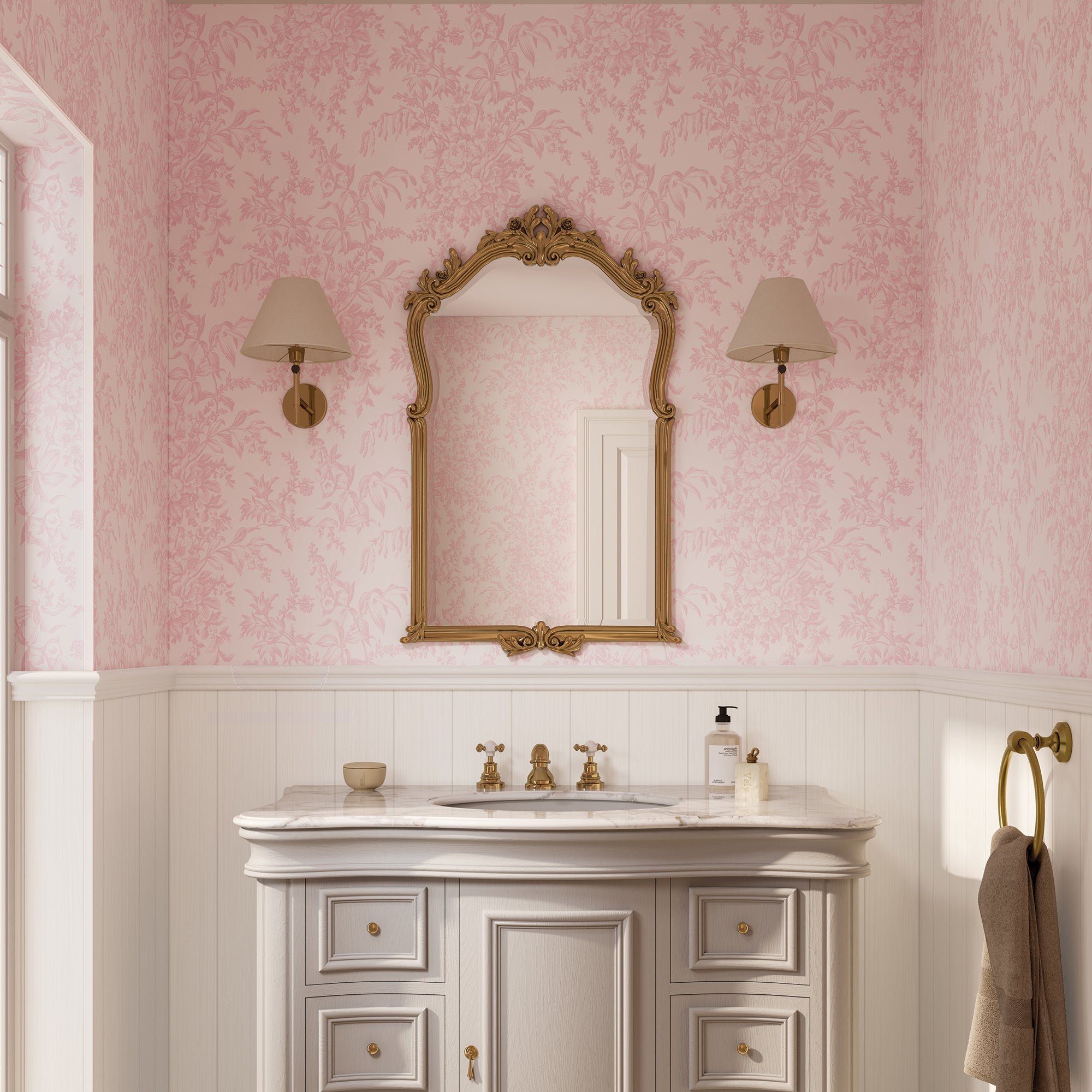 Grant Westfield Laura Ashley Panel - Picardie Pink - Unlipped - 2700x1200x11mm (100mm Trim Gap) - FSC Mix 70%