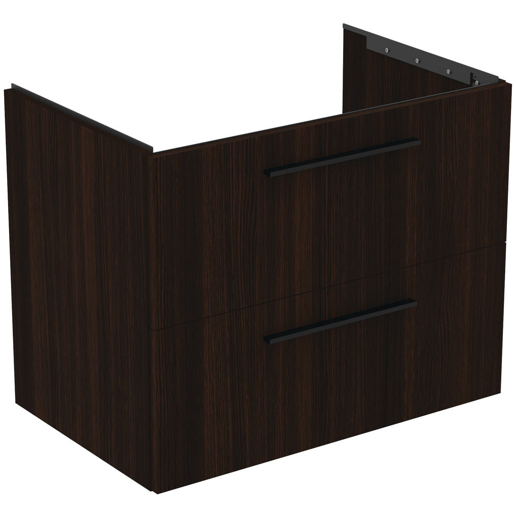 Ideal Standard i.Life B 800mm Wall Hung Vanity Unit With 2 Drawers Coffee Oak