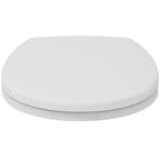 Armitage Shanks Contour 21 toilet seat and cover with top fixing hinges, white.