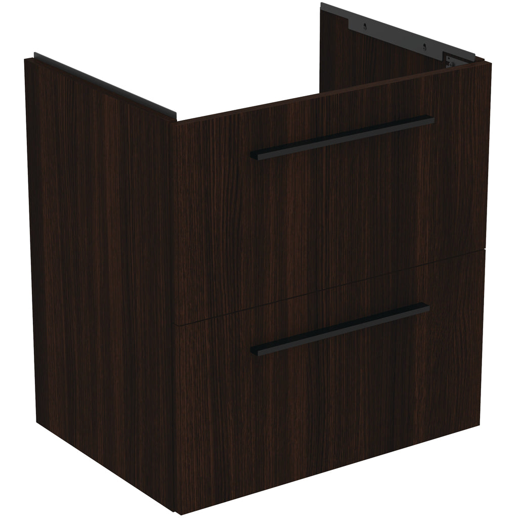Ideal Standard i.Life A Wall Hung Vanity Unit 600W x 440mmD 2 Drawers Coffee Oak