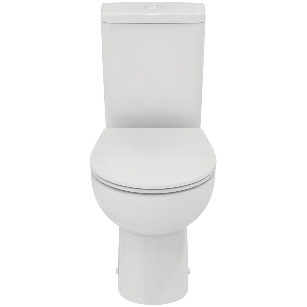 Ideal Standard Simplicity+ Close-coupled open bowl toilet bundle 365x620mm horizontal outlet
