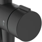 Ideal Standard Ceraflow T25+ shower diverter system with 260mm 2 function showerhead and 100mm 2 function handspray Matt Black Finish