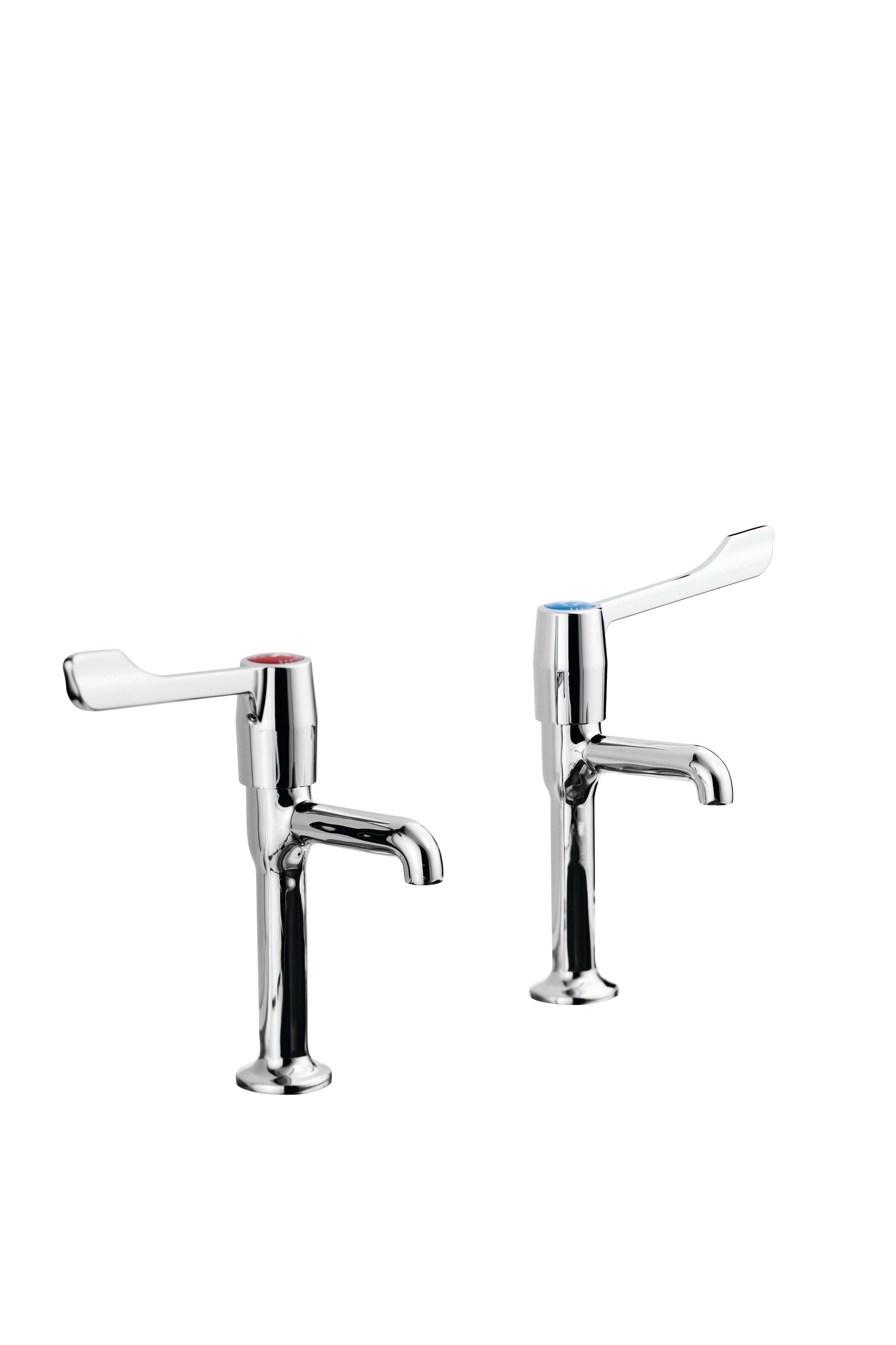 Armitage Shanks Markwik " lever action high neck pillar taps.
