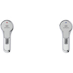 Ideal Standard Calista Basin Pillar Taps Chrome