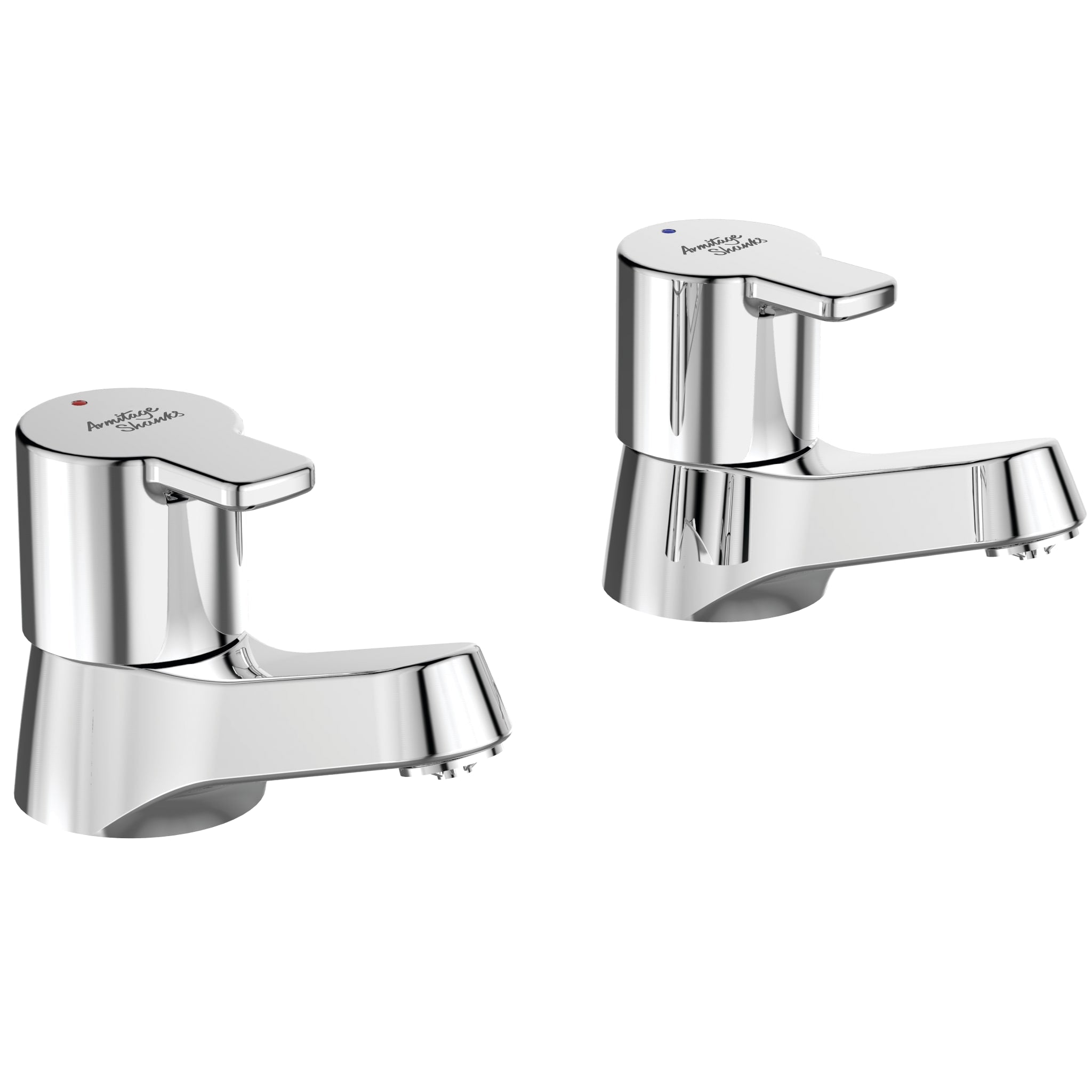 Armitage Shanks Sandringham SL 21 Basin Pillar Taps Chrome