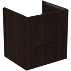 Ideal Standard i.Life B 600mm Wall Hung Vanity Unit With 2 Drawers Coffee Oak