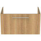 Ideal Standard i.Life B 800mm wall hung vanity unit with 1 Drawer natural oak