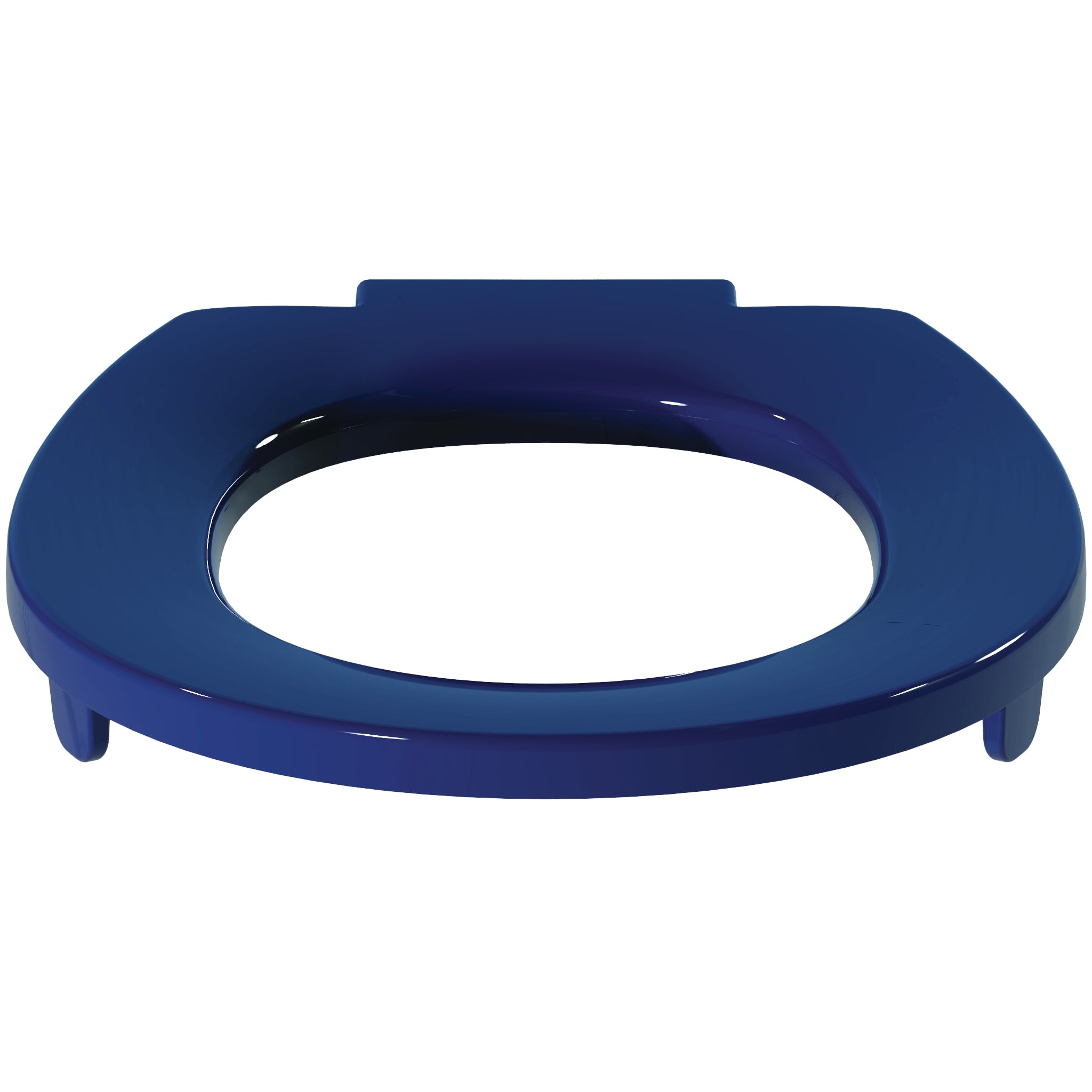 Armitage Shanks Contour 21 toilet seat only with top fixing hinges and retaining buffers, blue.