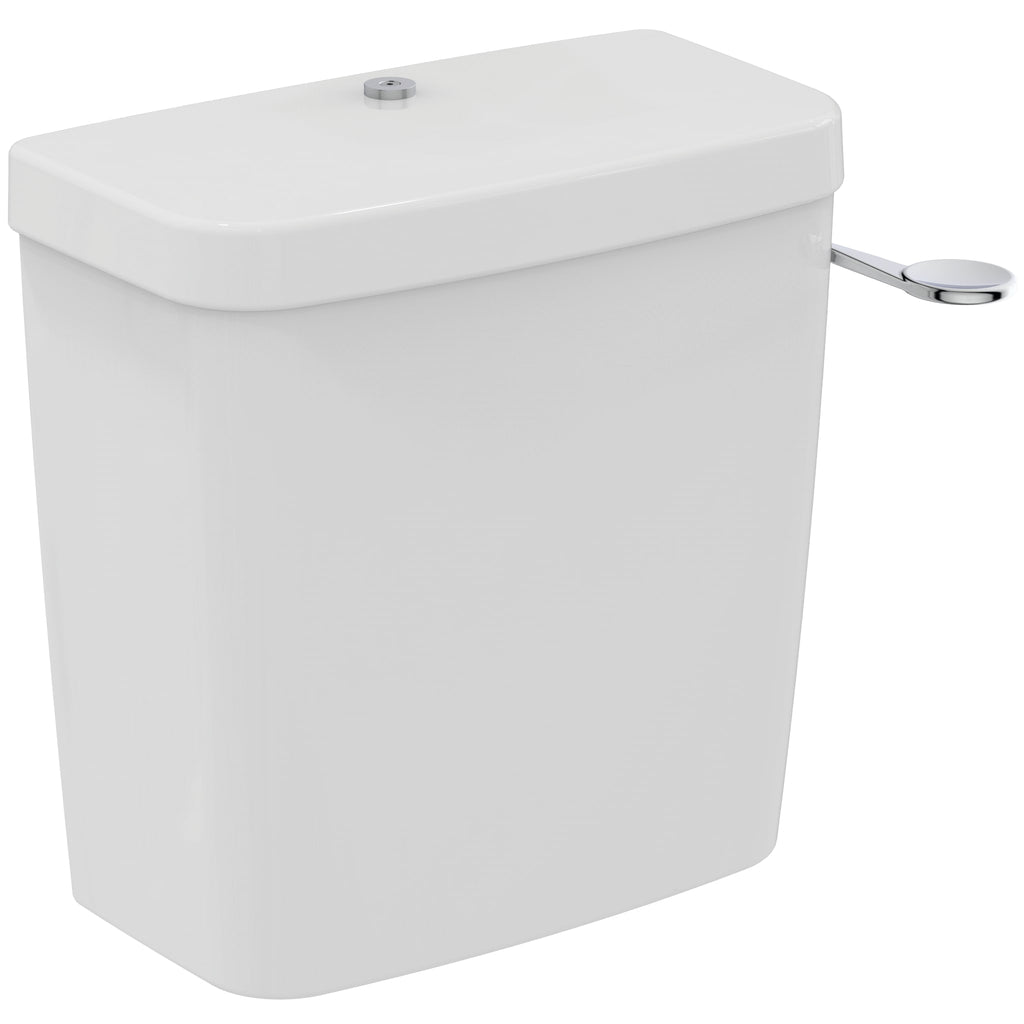Armitage Shanks Contour 21 Schools close coupled delay fill 4.5 litre cistern, single flush syphon, spatula lever, bottom supply, interl overflow with secure cover fastener