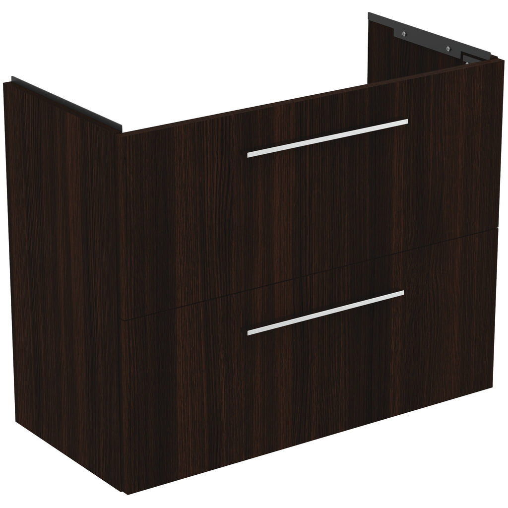 Ideal Standard i.Life S Wall Hung Vanity Unit 800mm 2 Drawers Coffee Oak