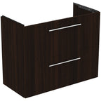 Ideal Standard i.Life S Wall Hung Vanity Unit 800mm 2 Drawers Coffee Oak