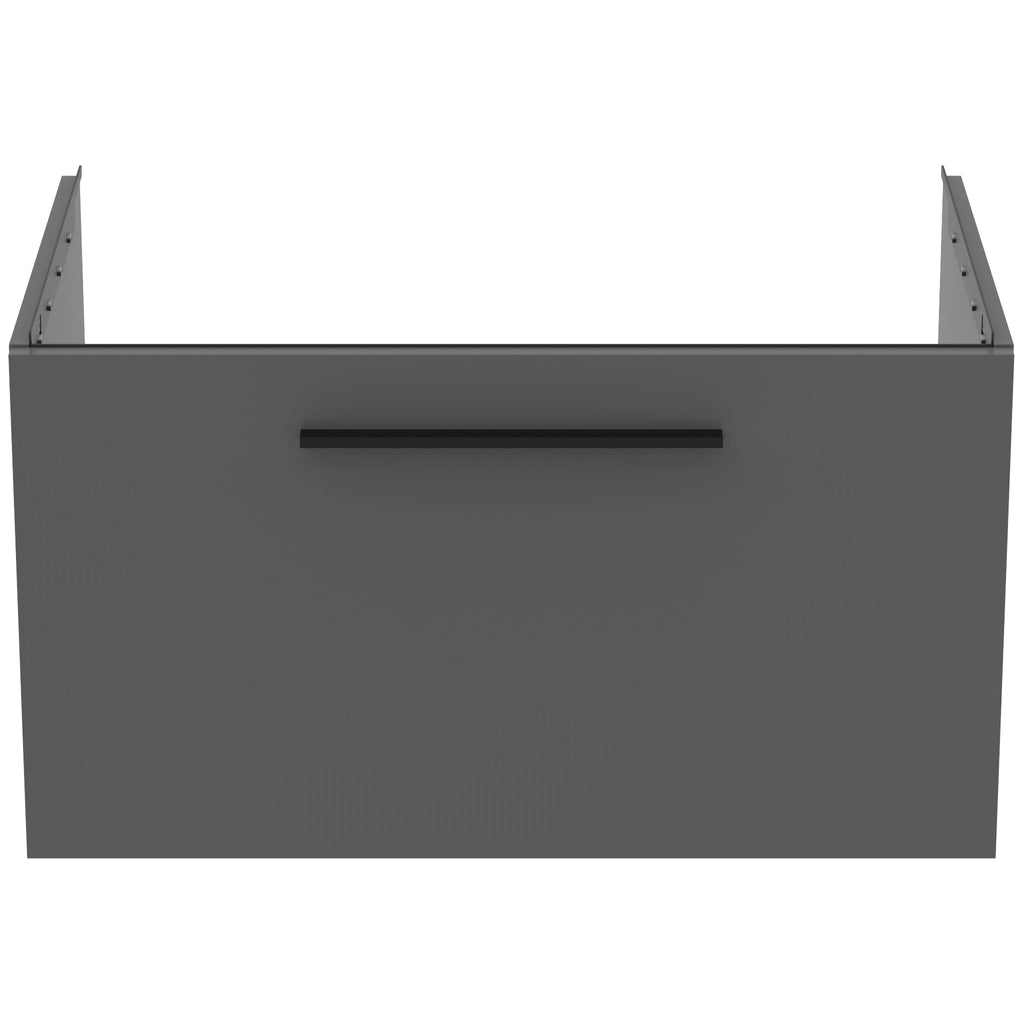 Ideal Standard i.Life B 800mm Wall Hung Vanity Unit With 1 Drawer Matt Quartz Grey