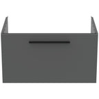 Ideal Standard i.Life B 800mm Wall Hung Vanity Unit With 1 Drawer Matt Quartz Grey