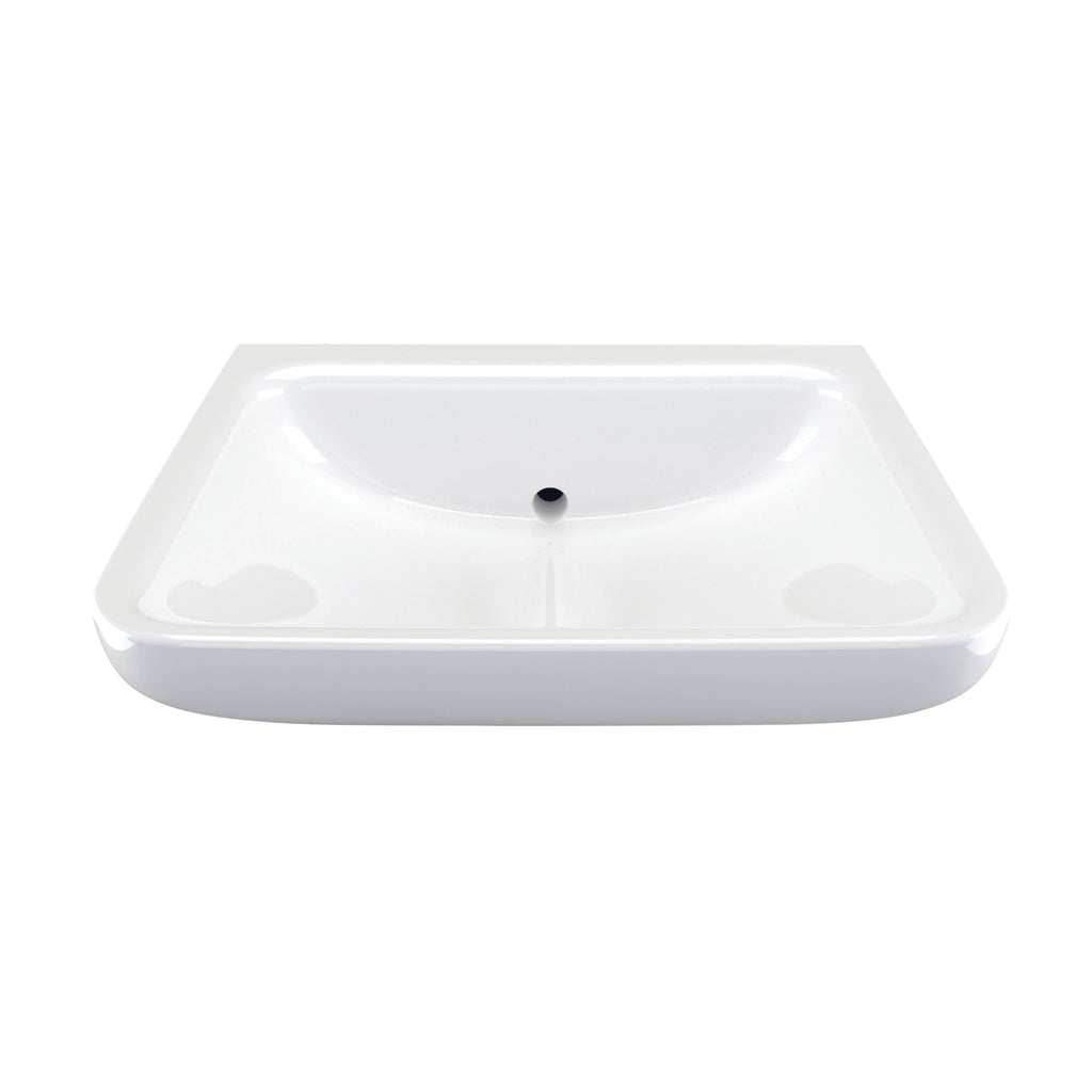 Armitage Shanks Contour 21+ no taphole back outlet washbasin with anti-splash and anti-microbial glaze