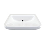 Armitage Shanks Contour 21+ no taphole back outlet washbasin with anti-splash and anti-microbial glaze